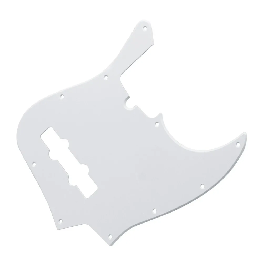 FLEOR Bass Pickguard Pick Guard Scratch Plate White 1Ply &amp Винты для 4 струнных бас гитарных аксессуаров |