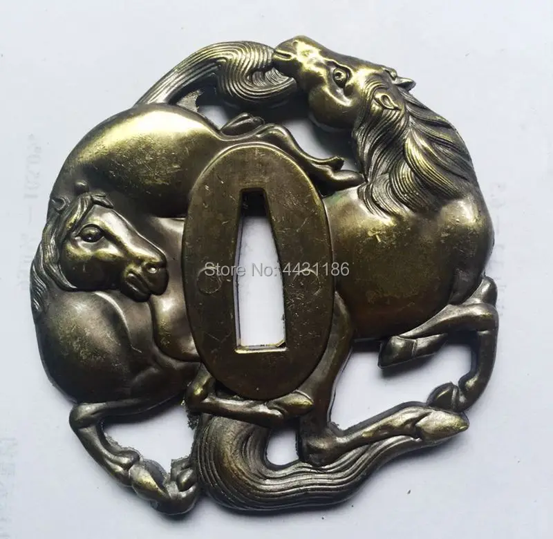 Лошадь TSUBA защита рук японский меч катана DIY фитинги из сплава не отправляется в