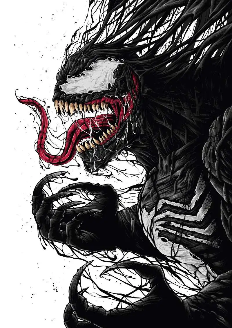 Краска от numbes художественная живопись по номерам Venom фильмы Marvel комиксы ручной работы наполнение и окраска украшения спальни подарок мультфильм - Цвет: 5659