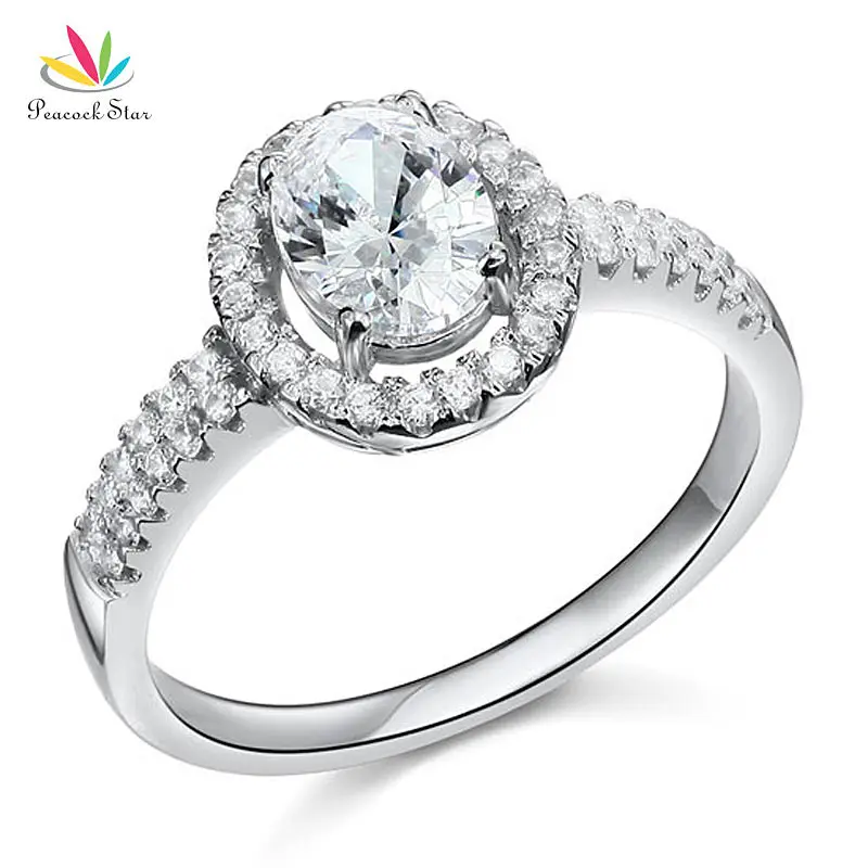 

Peacock Star 1.5 Carat Sterling Solid 925 Silver Wedding Bridal Anniversary Engagement Ring Jewelry CFR8022