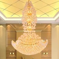 gold crystal chandeliers modern led crystal chandelier lighting fixture home hotel hall clubs crystal hanging lights d1mh1 5m