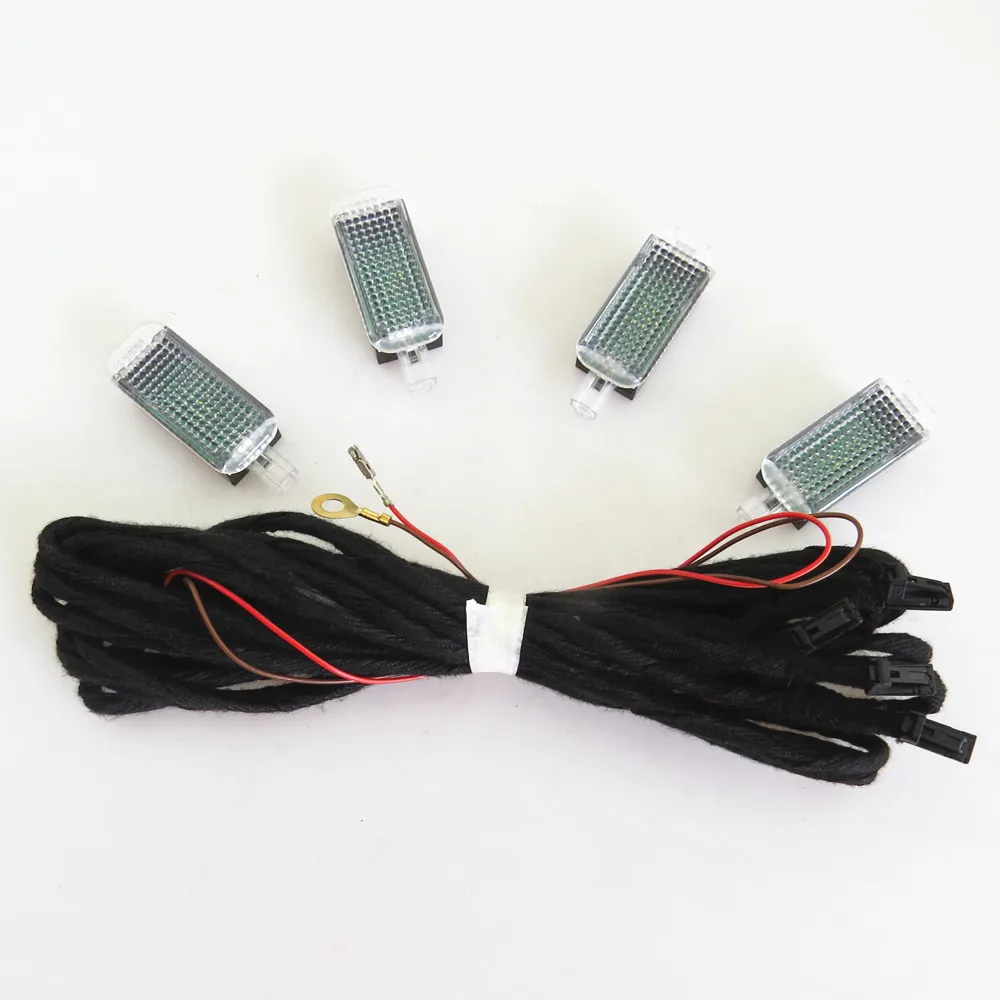 HONGGE светодиодный подножки+ кабель для VW Jetta Golf Passat Octavia Seat Leon Alhambra A4 A6 A7 A8 Q3 Q5 TT 3AD 947 409 3AD947409