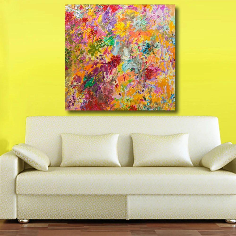 Hummingbirds in Flowers Oil Painting Canvas art Wall Pictures for Living Room posters and paintings Pop Art Dropshipping | Дом и сад