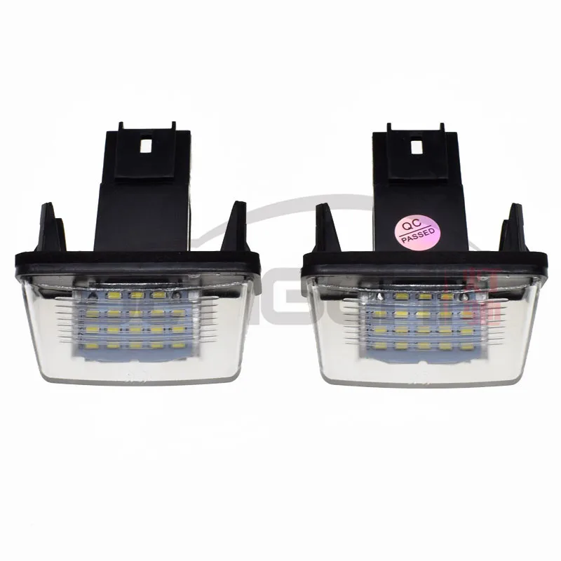 2 шт. voiture de доска d'immatriculation светодиодный Nombre ajustement Pour peugeotcitroen 206 207 306 307 406 407 Z3U2 C3 c5 12 v