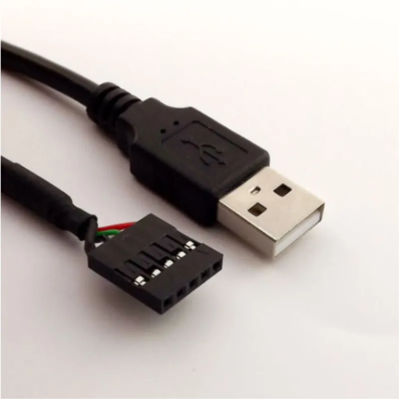100 шт./лот 50 см USB 2 0 Тип A штекер Dupont 5 Pin Женский адаптер материнской платы
