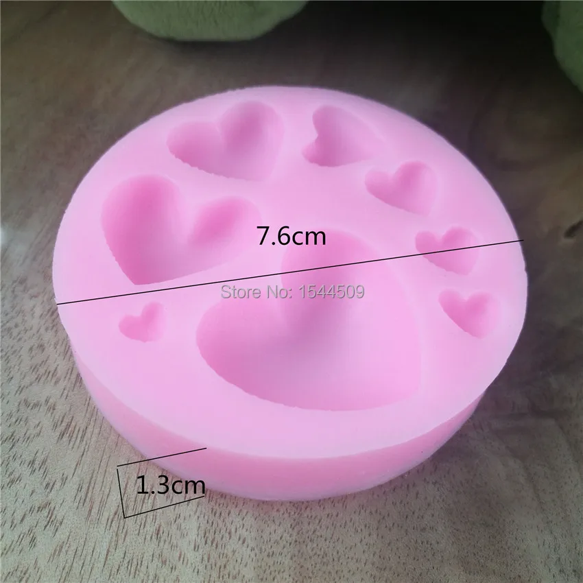 Love heart Silicone Moulds Sugar Mold Rubber Molds Cake Decorating Tools Food Grade For Decoration | Дом и сад