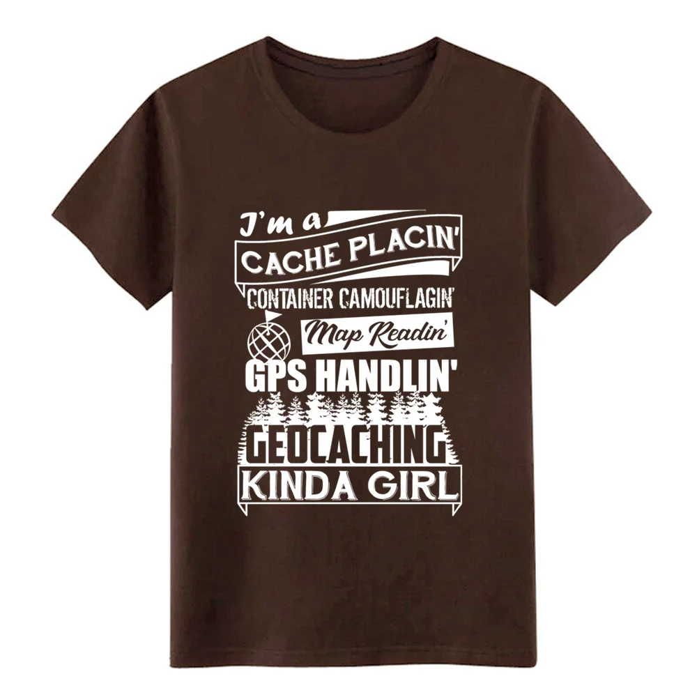 Geocaching девушка футболка мужская дизайн 100% хлопок размера плюс 3xl крутая известная