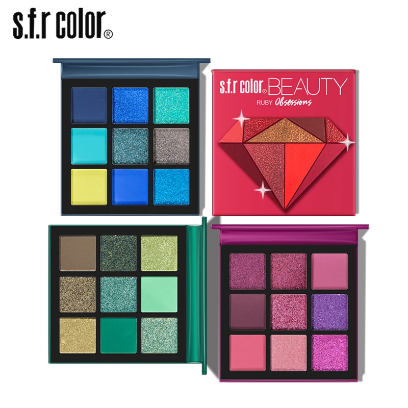 Палитра теней hxda beauty Diamond матовые блестящие тени для век нюдовые минералы пудра