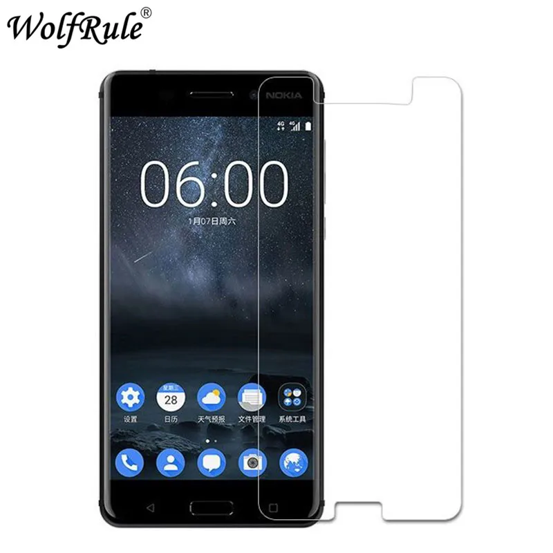 2 шт Стекло для Nokia 6 защита экрана закаленное стекло Nokia6 пленка телефона 5 "WolfRule |