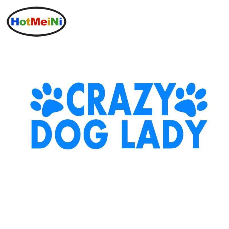 Стикер HotMeiNi JDM для стайлинга с надписью Crazy Dog Lady автомобильная наклейка дрифта