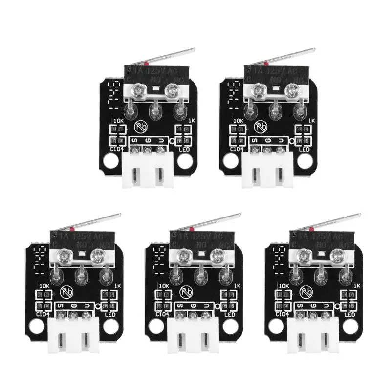 5 шт. аксессуары для 3D принтера X/Y/Z Axis концевой выключатель 3Pin N/O N/C Управление