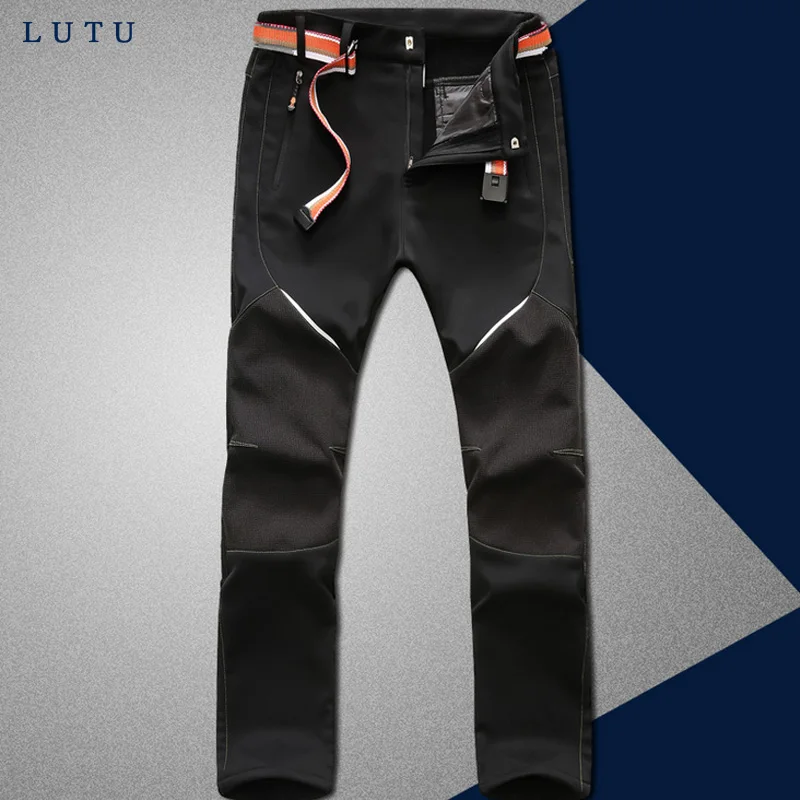 Лидер продаж 2017 утепленные Зимние флисовые лыжные брюки с мягкой оболочкой