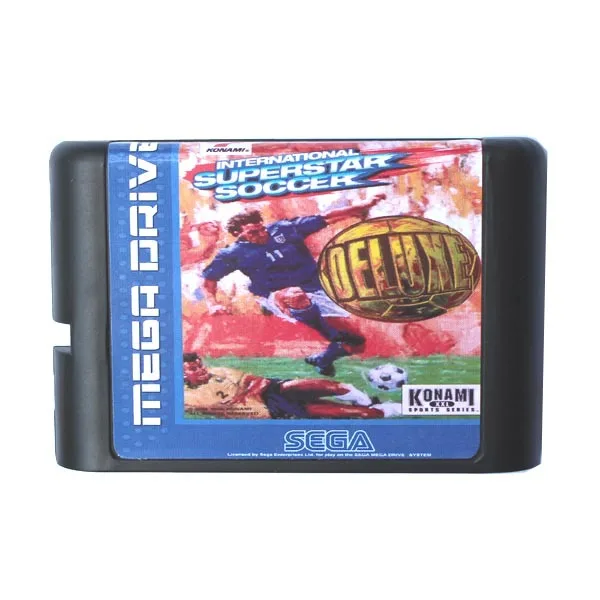 Всемирно известной звезды футбола Делюкс 16 бит MD карточная игра для Sega игры Mega Drive