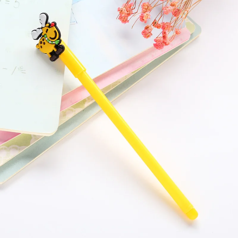 Christmas moose Pen 0.5mm gel pen New Strange Santa Claus cute Pens Stationery Gift Kawaii 23 Colors Office School Supplies