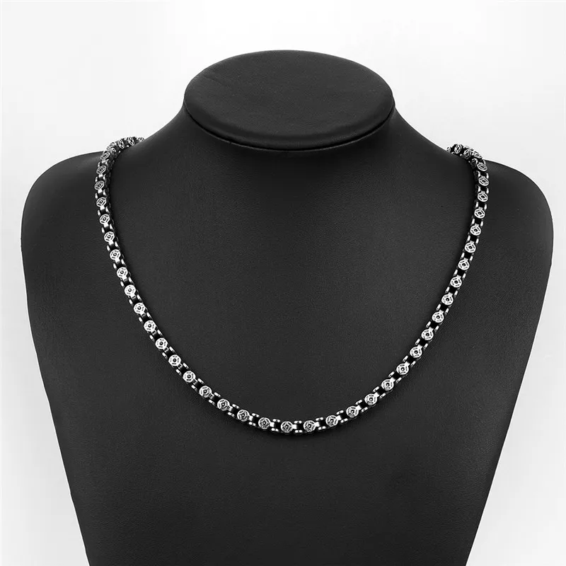 Шаровая цепочка из нержавеющей стали шириной 5 мм стильная нержавеющая сталь для