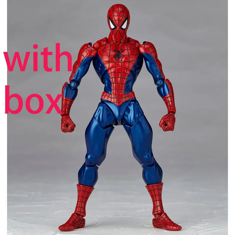 2 with box Горячая 16 см Человек-паук подвижная фигурка игрушка Коллекция Yamaguchi стиль аниме дети мальчик подарок малыш электронный питомец - Цвет: 2 with box