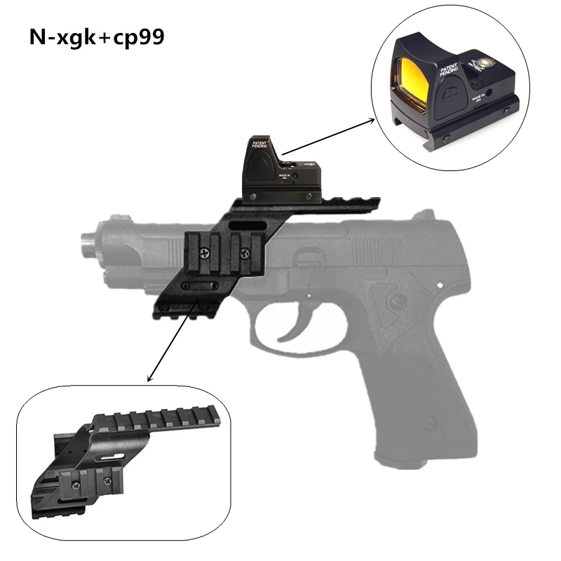 Универсальный Тактический Пистолет AEG пластиковое полимерное основание Quad Rail