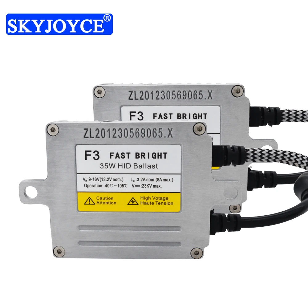 SKYJOYCE 1 пара 35 Вт оригинальный DLT F3T Быстрый старт HID Балласт для автомобильной фары