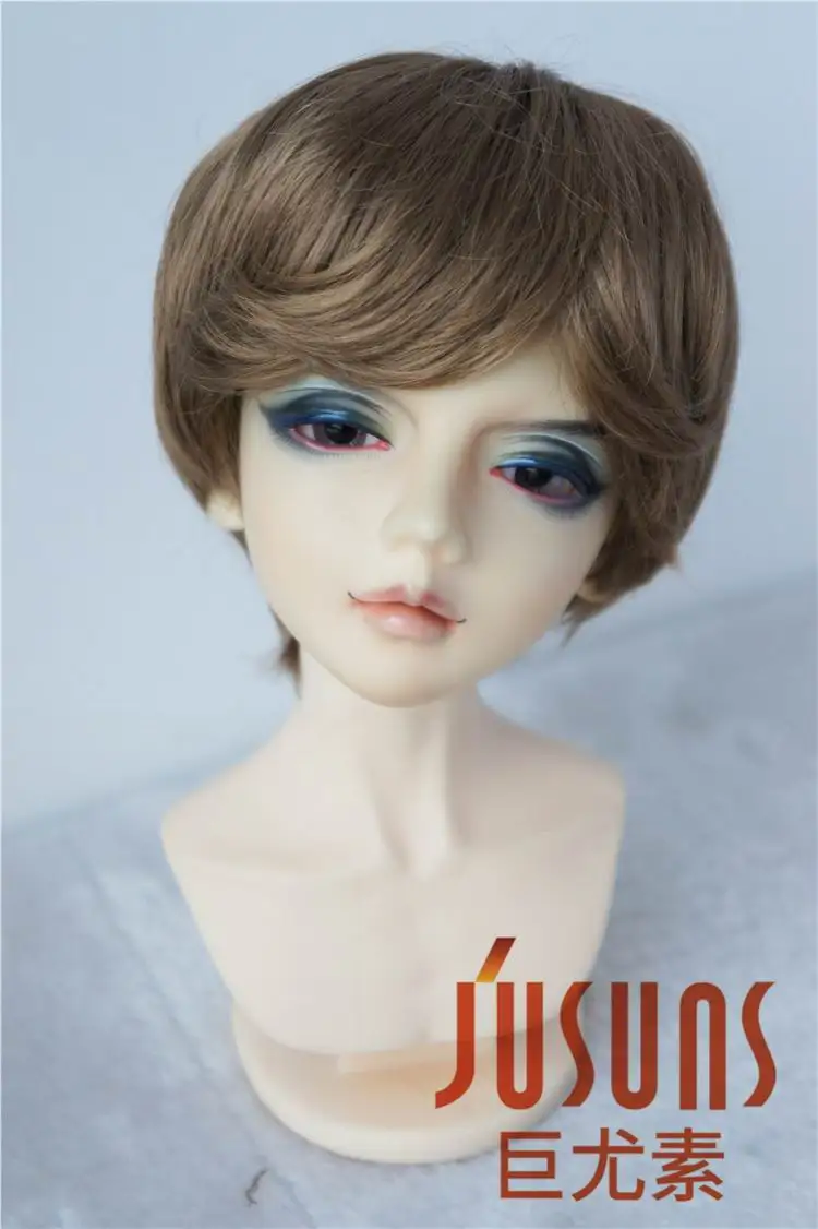 Brown SM916 D28053 23-24 см Размер 9-10 дюймов BJD парики Enfant мягкие синтетические мохеровые кукольные парики аксессуары для кукол - Цвет: Brown SM916