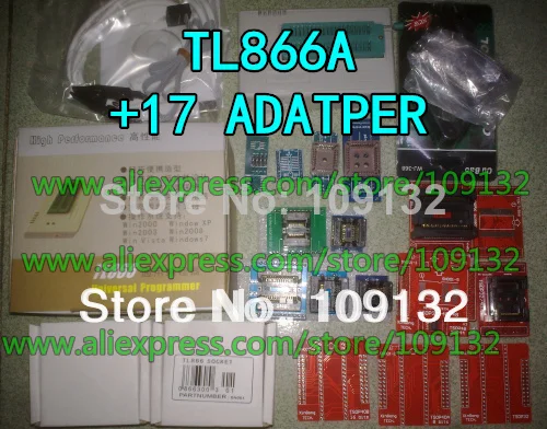 TL866II плюс USB программист флэш-память EEPROM AVR MCU PIC ICSP SPI в цепи программирования+ 20 адаптер+ sop8 зажим испытания
