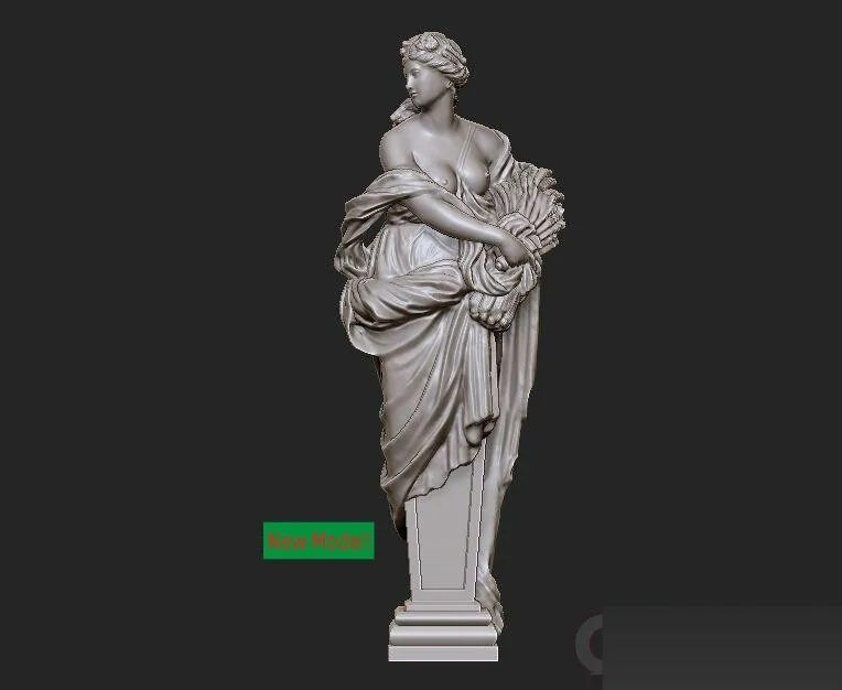 Новая модель 3D модели для ЧПУ или 3D принтеров в формате STL файлов Западная скульптура Модель осень