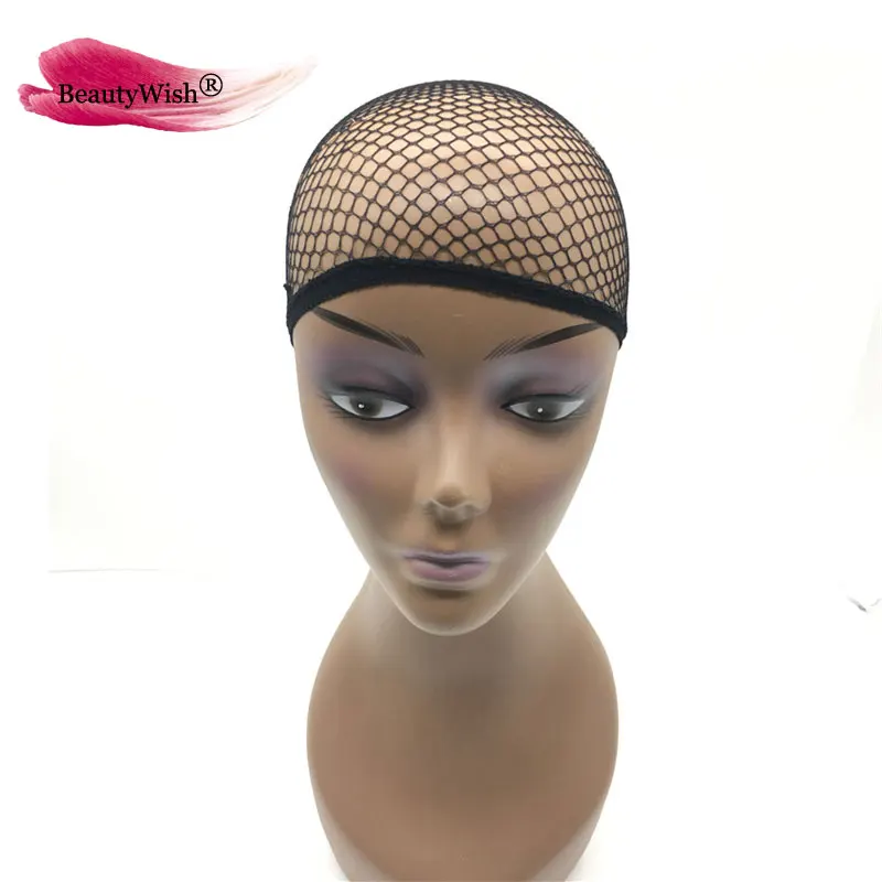 Две открытые сетки для волос 2 шт. головной убор плетения стрейчевая зеркальная