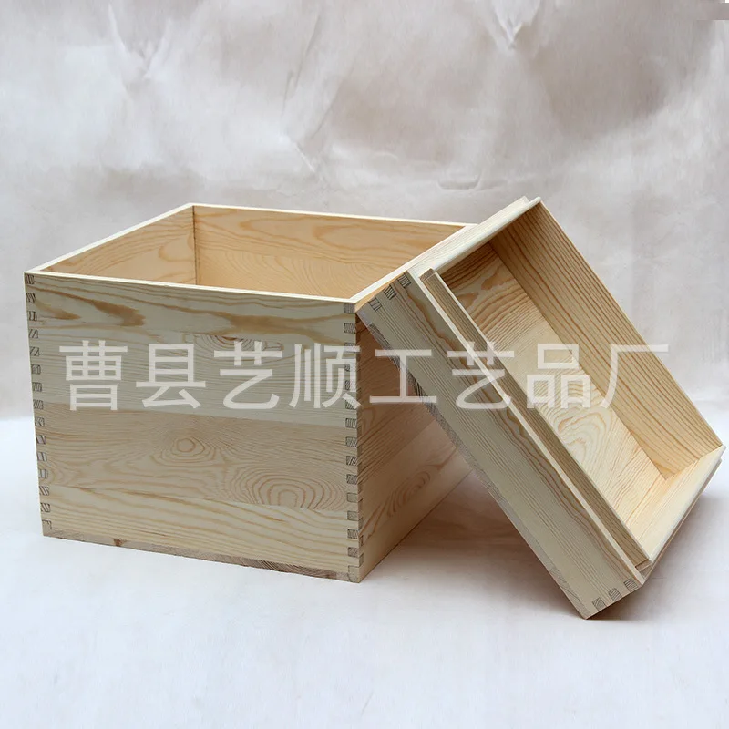 

Custom Cheap Large Wooden Storage Box With Lid