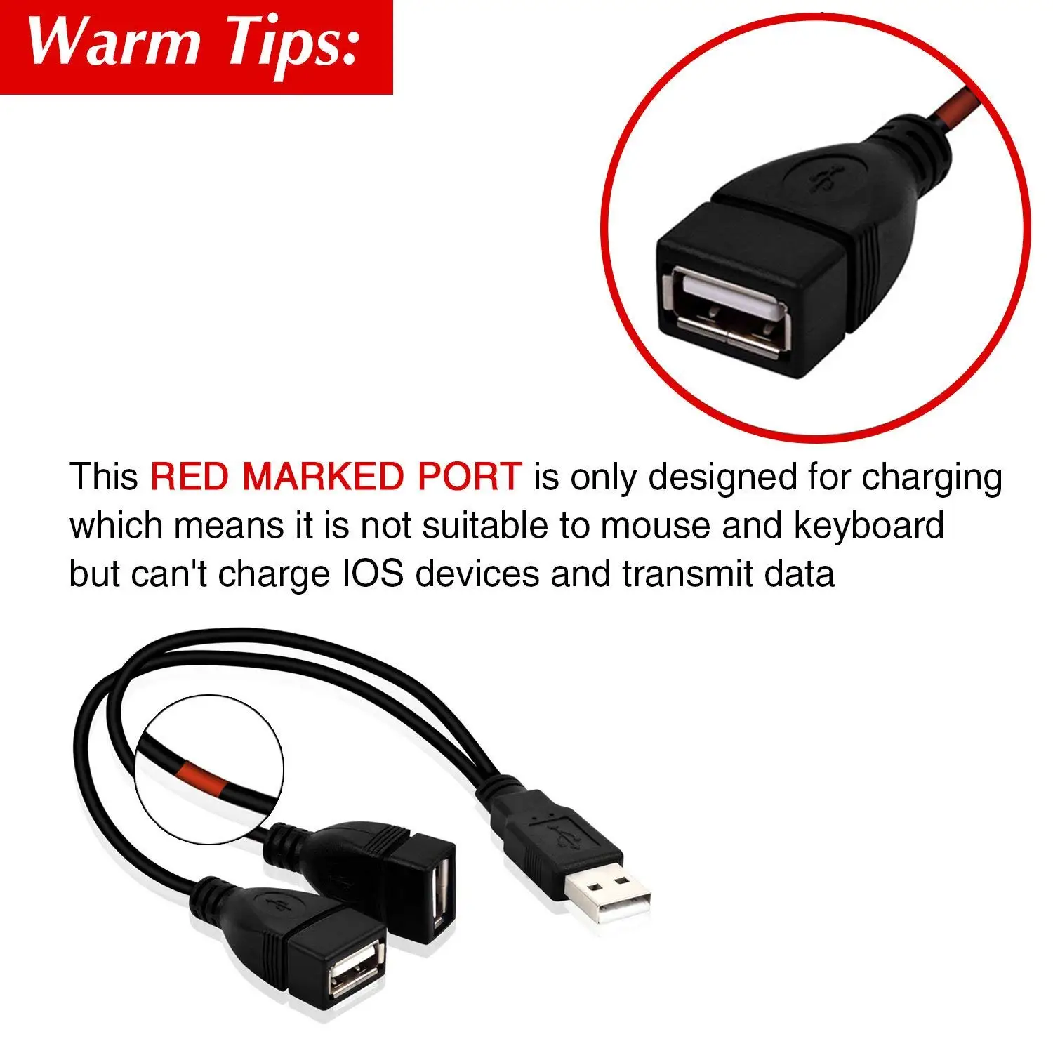 Разветвитель-переходник с USB 2 0 A Male на Dual Female Jack | Электроника