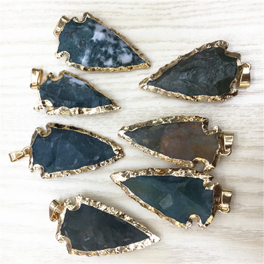 Ожерелье с подвеской в виде стрелы ожерелье из натурального камня индийские