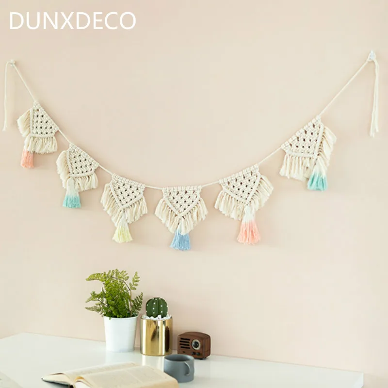 DUNXDECO украшения дома аксессуары Богемия ручной работы Ткачество орнамент скандинавские свежие простые стена детской комнаты украшения Висячие