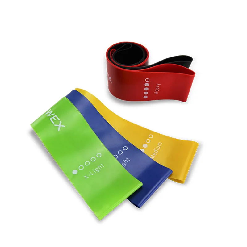 1 set 5 Colors Yoga Resistance Rubber Bands Indoor Outdoor Fitness Equipment Pilates Sport Training Workout Elastic Bands/ | Спорт и