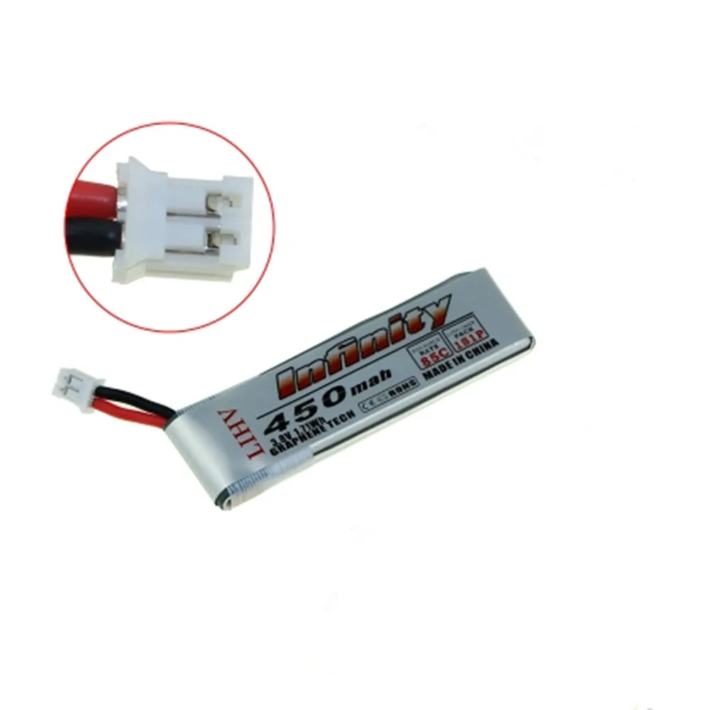 AHTECH 3 7 V 8 450mAh 85C 1S перезаряжаемая литиевая Lipo батарея с вилкой PH2.0 для RC беспилотные
