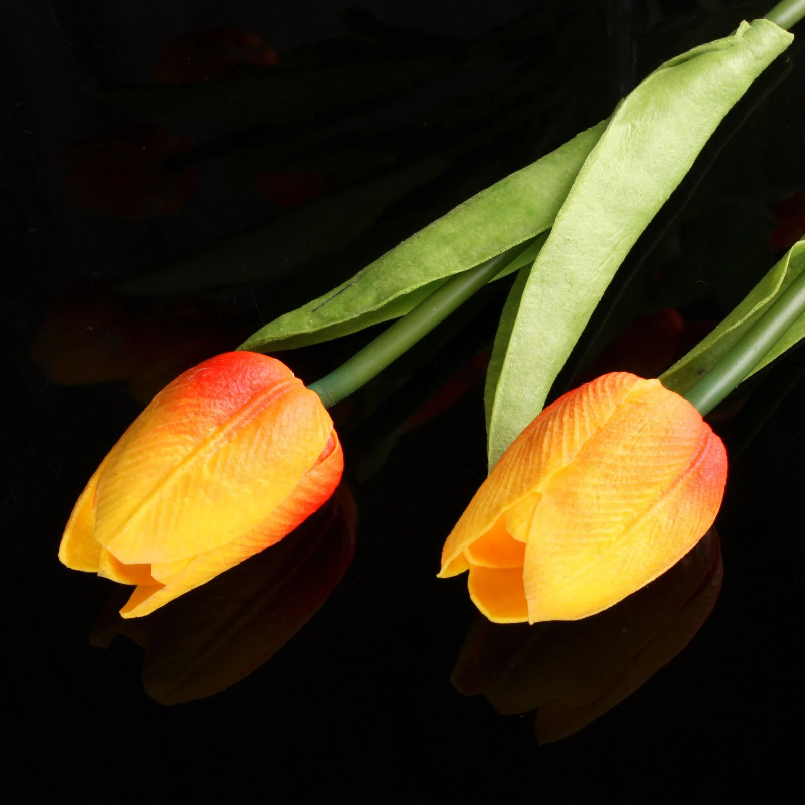 

10pcs Tulip Flower Latex for Wedding Bouquet Decor (orange tulip)