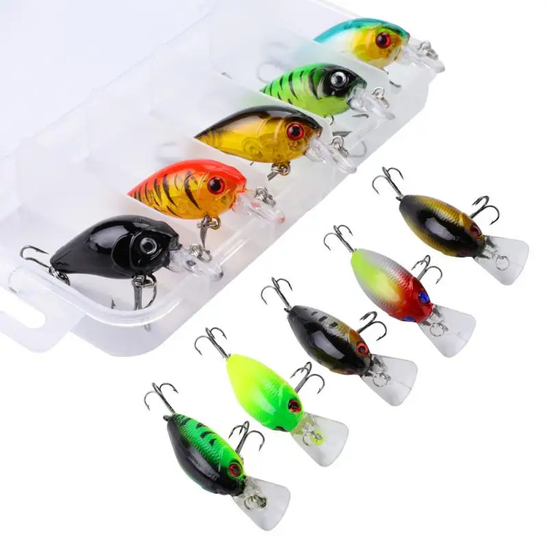 5 шт./компл. бывает 2 типов приманки для ловли рыбы Крэнкбейт Глубоководной