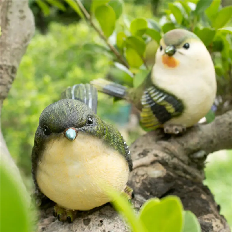 4 шт./компл. кукла искусственная смола статуя модель дома газон садовый декор