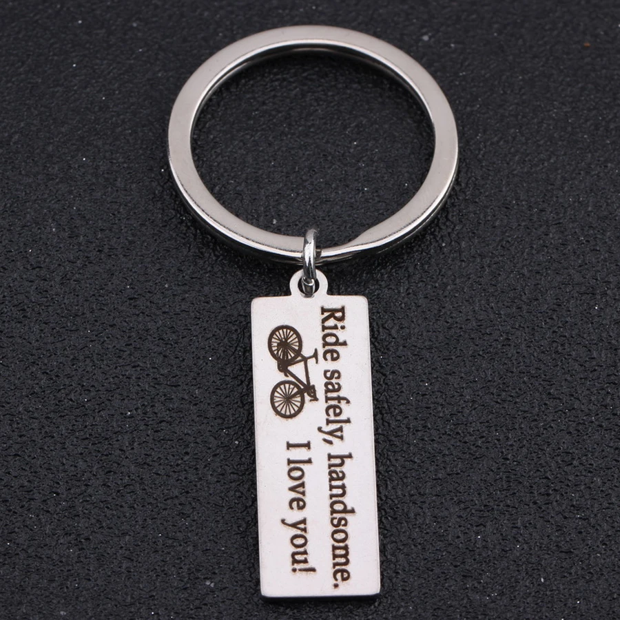 Ride Safe красивый брелок для ключей I Love You подарки пар влюбленных держатель высокое