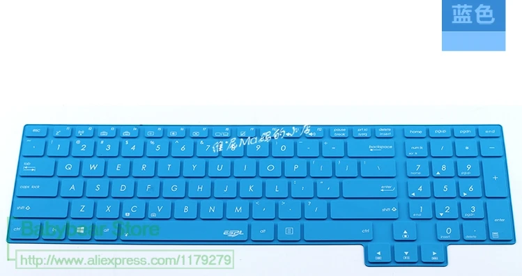 Защитная силиконовая клавиатура для ноутбуков ASUS 17 дюймов серия G750 G750JX G750JZ G750JY