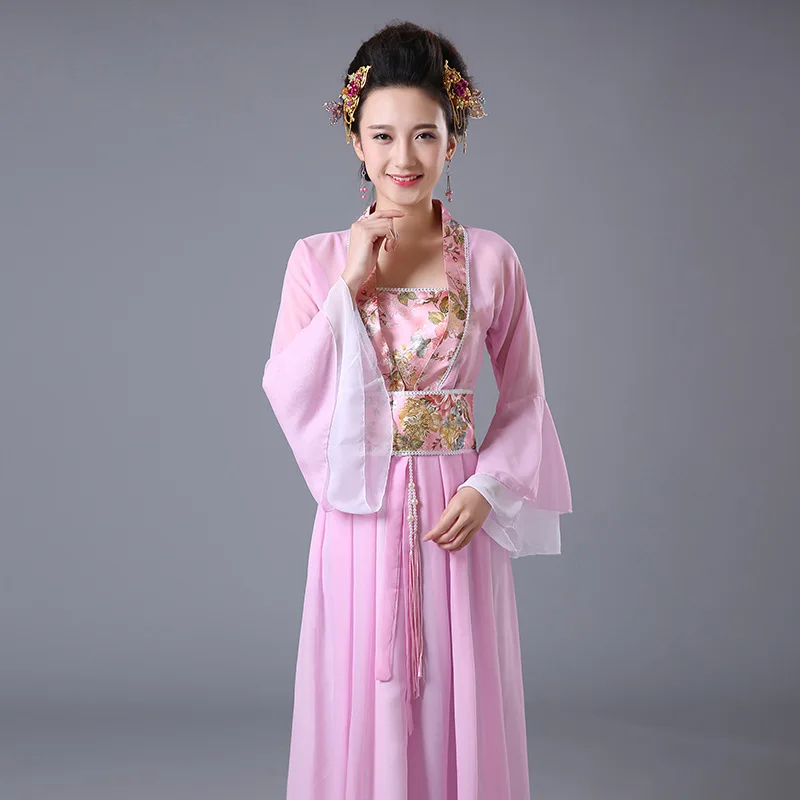 В 2020 г. новый костюм ручной работы из ткани ханьфу старинное женское сценическое