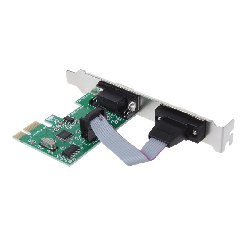 Адаптер PCI E к двойному последовательному DB9 RS232 Express адаптер для