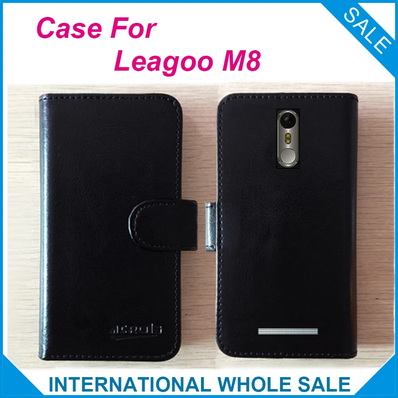 Лидер продаж! Чехол Leagoo M8 2017 Эксклюзивный кожаный чехол для телефона 6 цветов|case for