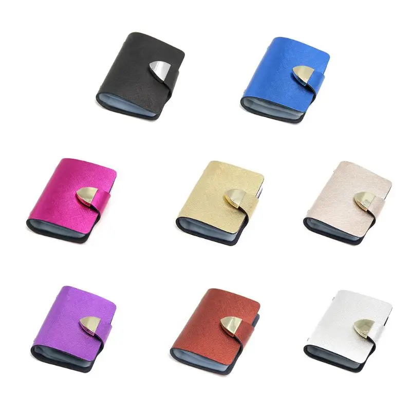

Men's Women Leather ID Card Holder Wallet Purse Clutch Organizer Billfold