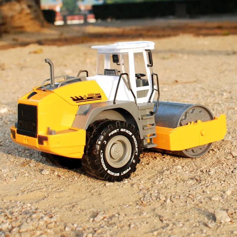 Emulational Road Roller Truck детские игрушки автомобиль Land Leveller техника грузовик для детей