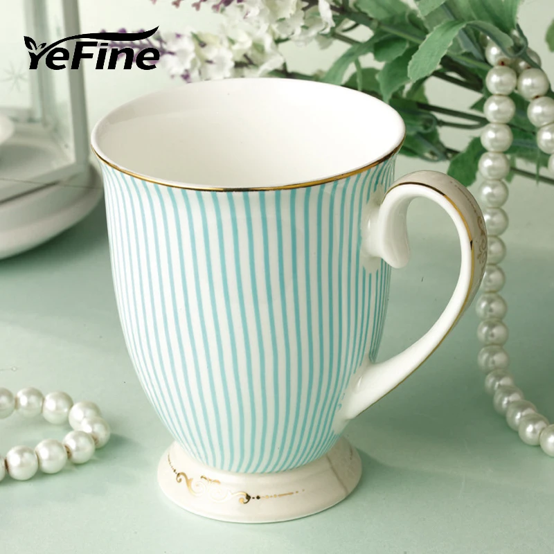 Керамические кофейные кружки YEFINE черные фарфоровые чайные чашки экологичные и