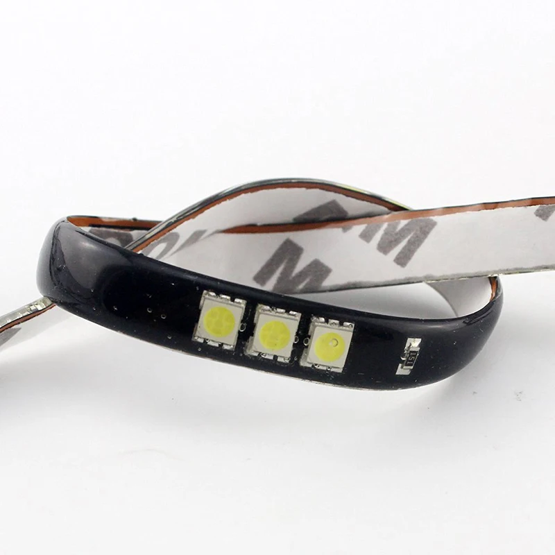 Гибкая Водонепроницаемая светодиодная лента 30 см 5050 12/15SMD 12 В постоянного тока 10