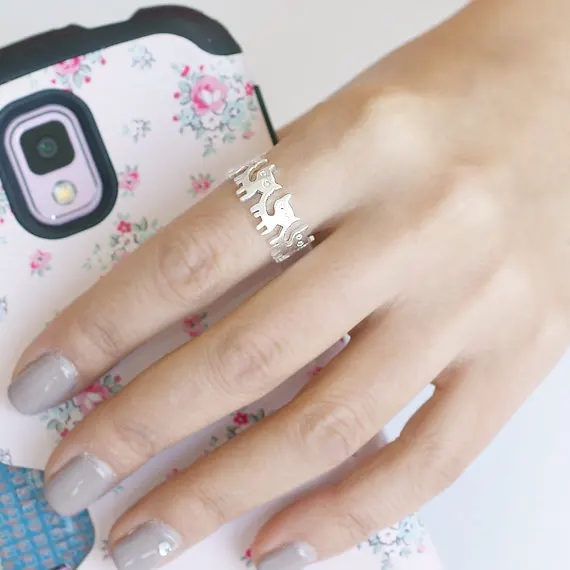 Женские обручальные кольца из сплава цинка вечерние с милыми животными для котов