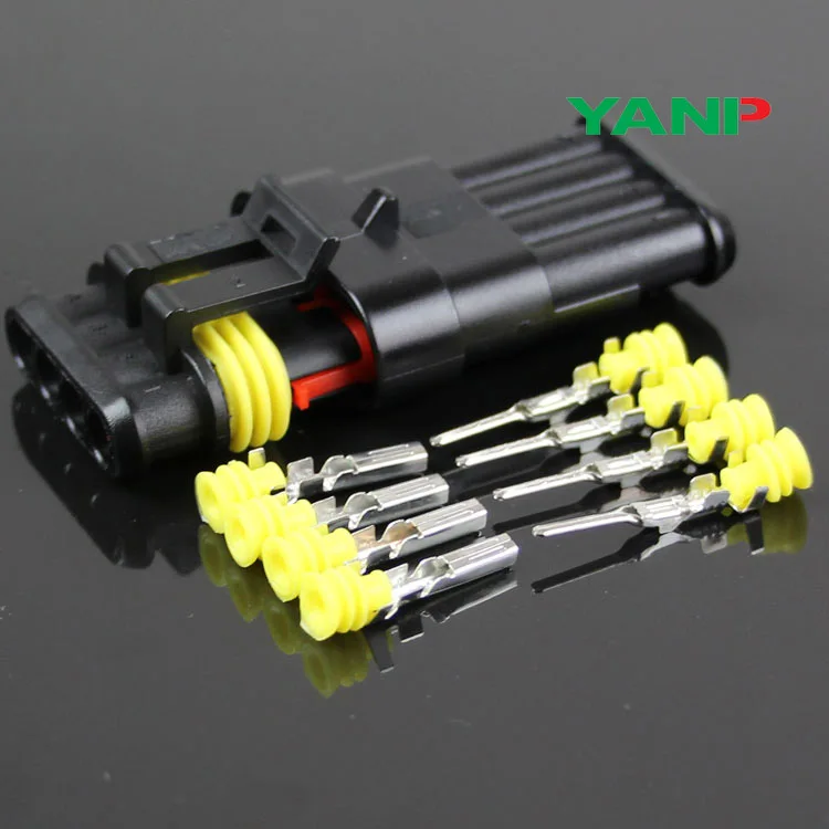 100 шт./комплект автомобильные водонепроницаемые коннекторы для