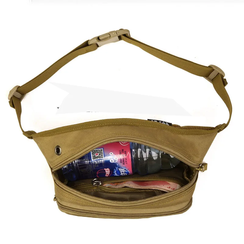 

Men Waterproof 1000D Nylon fashion Sling Chest Fanny Pack Waist Bag Hip Bum Belt Messenger Shoulder Pouch Purse