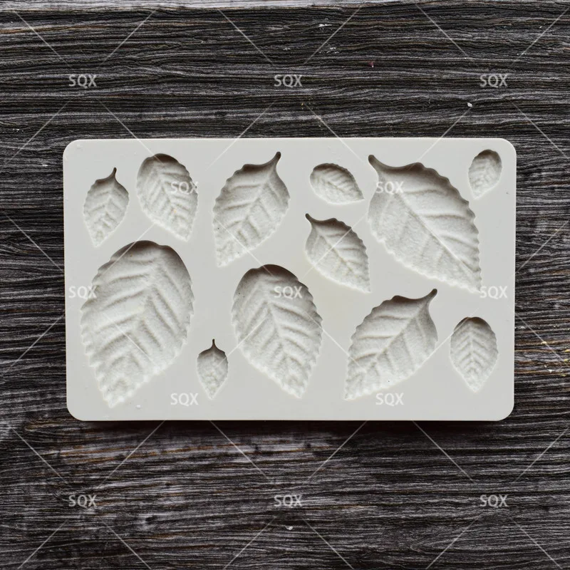 Формы для выпечки шоколадной помадки в форме листьев силиконовые формы