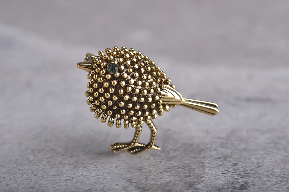 Harajuku Мультфильм Птица Брошь Pins Женщины Симпатичные Платье Украшения Античная Позолоченный Животных Брошь Винтаж Шарф Небольшой Воротник Клипы платья женские брошь аниме значки