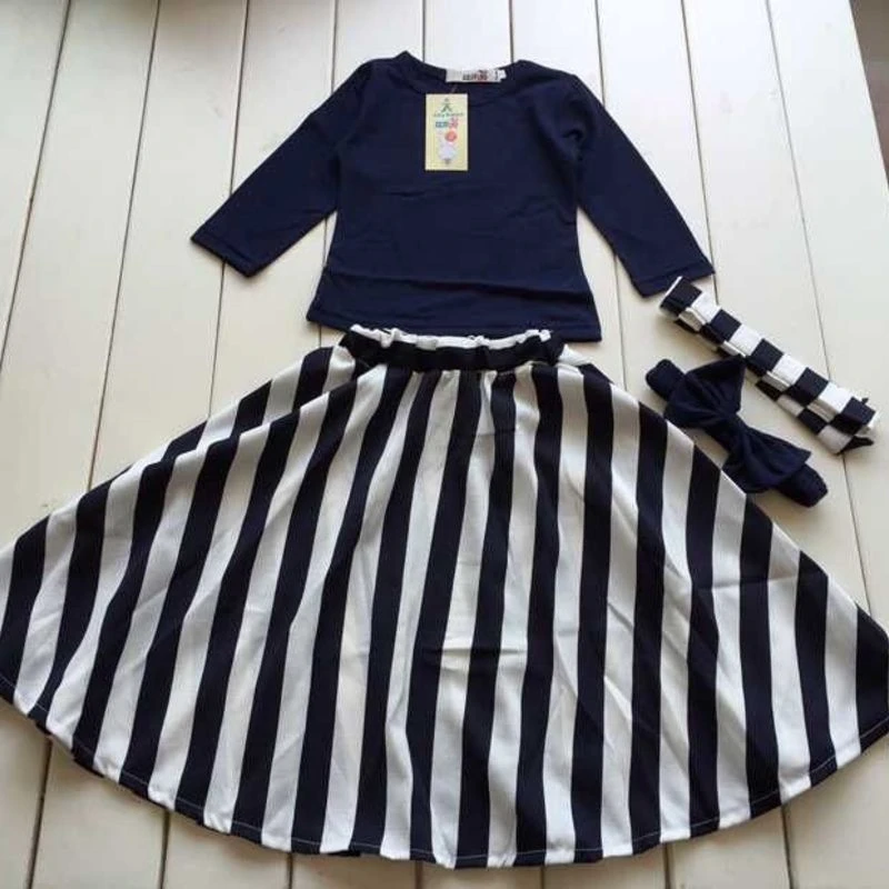 Детская одежда Instagram комплект одежды для девочек футболка с коротким рукавом